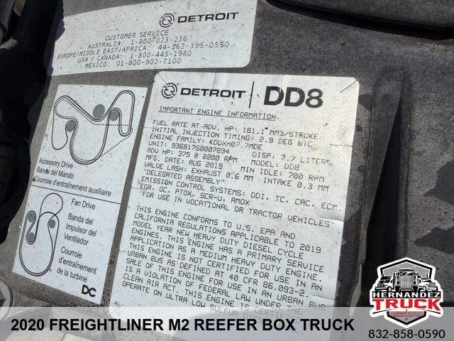 2020 Freightliner M2 106 REEFER TRUCK