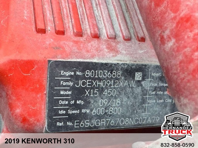 2019 Kenworth 310 -