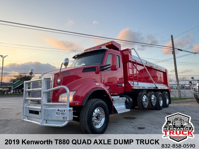 2019 Kenworth T880 QUAD AXLE DUMP TRUCK